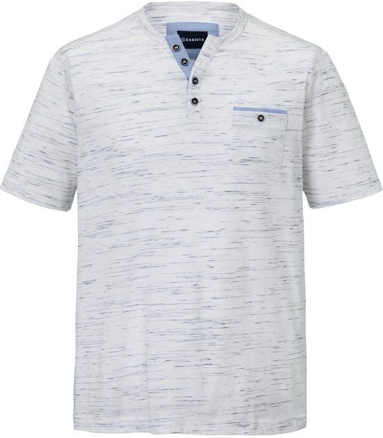 Babista heren T-shirt met korte mouw en ronde hals - wit - katoen - maat 48/50