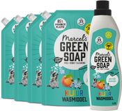 Marcel's Green Soap Wasmiddel Kleur Perzik & Jasmijn 23 Wasbeurten + 4 Navullingen Pakket