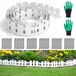 Bordure de jardin flexible en plastique, livrée avec 60 ancres pour une fixation au sol