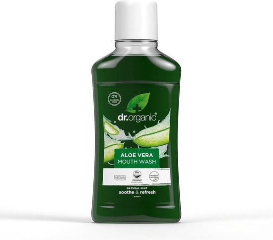 Dr. Organic Aloe Vera Mondspoelwater 500 ml
