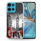 Cokitec Motorola G75 5G Reis Engeland Londen Vintage Versterkte Hoes