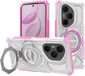 Techsuit Carbon Shield PRO Hoesje voor Honor 200 Pro - Roze Transparant
