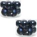 Decoris Kaemingk B.V. 20x Donkerblauwe glazen kerstballen 6 cm - glans en mat
