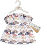 Skrallan Poppenkleding jurk met wolkjes (past op gordi popjes Paola Reina)