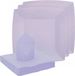 Santex feest/verjaardag servies set - 10x bordjes/20x servetten - lila paars - karton