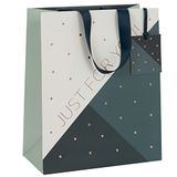 Glick Luxe groot geo-ontwerp voor verjaardagen en andere vieringen, 260w x 315h x 135d mm, zwart-wit
