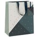 Glick Luxe groot geo-ontwerp voor verjaardagen en andere vieringen, 260w x 315h x 135d mm, zwart-wit
