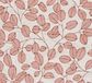 A.S. Création vliesbehang met bladmotief in grijs, roze, rood – scandinavisch bloemenbehang 10,05 m x 0,53 m – 791482