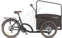 Vogue Bakfiets E-Cargo Journey-S 7DR met Hydraulische Remmen - Zwart met Bruine Accenten