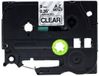 rillstab original Brother Labeltape TZ121 9mm zwart op transparant