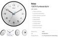 Mebus 13079 Zendgestuurde klok Zendergestuurd 30 cm Zwart Slepend uurwerk (geluidsloos)