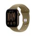 Apple Watch Series 12 GPS + Cellular 42mm - Dark Bronze Aluminium Case Sport Band S/M Smartwatch Olive