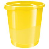 Esselte Vivida Kunststof Prullenbak - 14 Liter - Geel