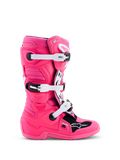 Alpinestars Tech 7S Bottes Junior Rose Fluo Noir Blanc