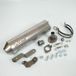 Leovince Pot d'échappement pour Moto Derbi 50 Senda SM XTreme Euro3 3408N / HM V6 Inox Passage Bas Neuf