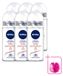 Nivea 6 x Deo Roll-On Talc Sensation Antitranspirant 50 ml - Voordeelverpakking