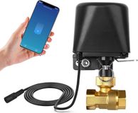 Sans marque Robinet d'eau intelligent Wifi vanne avec contrôle d'application pour cuisine et jardin Or/Noir