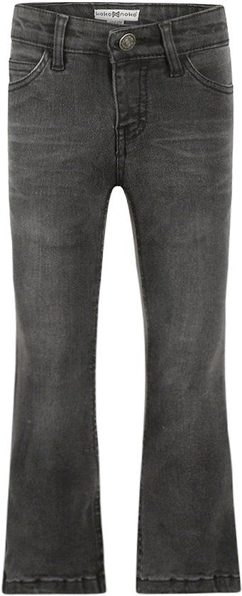 Koko Noko Meisjes Flared Jeans - Donkergrijs