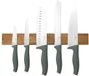 BerlingerHaus Set de couteaux avec support magnétique en bois d'acacia, 6 pièces, Matte Green Collection