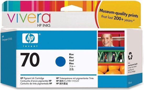HP 70 Cyaan inktcartridge - 130 ml