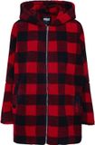 Urban Classics Hooded Oversized Check Sherpa Dames Winterjas - S