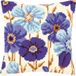 Vervaco Kruissteekkussen kit Blauwe anemonen 40 x 40 cm