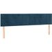 Tête de lit bleu foncé 160 x 5 x 78/88 cm velours