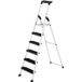 Hailo Escabeau Pro Aluminium Hailo Xxl Blackline 6 Marches Avec Tablette Porte-outils