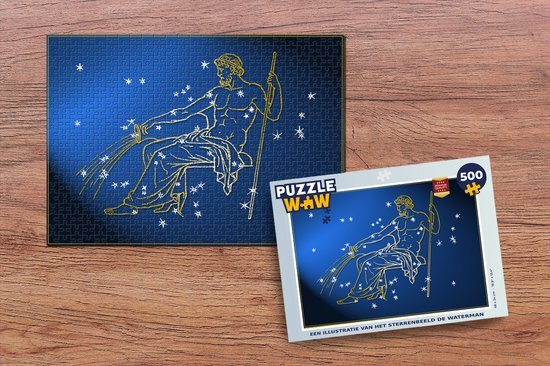 MuchoWow Puzzel Sterrenbeeld - Waterman - Sterren - Legpuzzel - Puzzel 500 stukjes