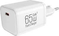 Mastersøn 65W GaN Oplader - USB-C Adapter voor iPhone & MacBook - Snellader - Wit