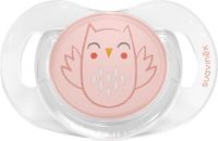 Suavinex Bonhomia Reversible Owl Pink 0-6m Silicone Fopspeen SXSBP1079648