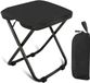 Ibenzoa® Tabouret compact et portable pliable pour aventures en plein air et voyages - Noir