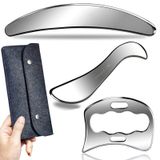 Merkloos Gua Sha Massagegereedschap Set van 3 Stuks