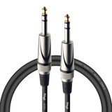 Stagg SAC1PS DL 1 m jack-to-jack instrumentkabel, Zwart