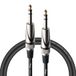Stagg SAC1PS DL 1 m jack-to-jack instrumentkabel, Zwart