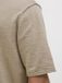 JACK&JONES JJKANE KNIT SPLIT NECK POLO Homme M Coton Beige Manches Courtes Printemps/Été 2025