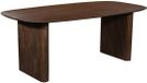 Giga Meubel Table à manger Juro - Ovale danoise - Bois de manguier - 200cm