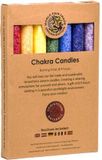 Chakra bougies de dîner 7 pièces - 21x2.2 cm - S