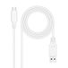 USB 3.1 Gen 2 kabel, 10 Gbit/s, 3 A, USB-C naar USB-A, 2 m, ideaal voor snelle gegevensoverdracht en opladen van apparaten.