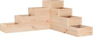 vidaXL Plantenbak - 4-laags - 80,5x79x36 cm - Massief Grenenhout