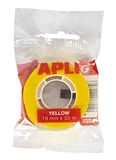 APLI 12274 — Geel plakband 19 mm x 33 m
