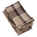 SARO LIFESTYLE 4077.BR20S Marron 100% Katoen Geruite Design Tafelservetten (Set van 4), Bruin