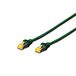 DIGITUS LAN kabel Cat 6A - 3m - RJ45 netwerkkabel - S/FTP afgeschermd - Compatibel met Cat-6 & Cat-7 - Groen