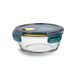 Quid Lunchbox, meerkleurig, standaard | blauw, rond formaat, deksel met 4 sluitingen en ventiel, geschikt voor magnetron, vriezer en koelkast