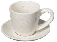 Broste Copenhagen Espressokopje Nordic van aardewerk in de kleur vanille, afmetingen: 5,5 x 5 cm, 14533468