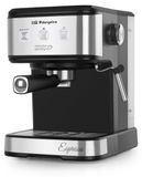 Machine à expresso, réservoir de 1,5 litre, en acier inoxydable, compatible avec le café moulu et les dosettes