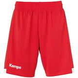 Kempa Player Long Shorts Dames Rood-Wit Maat L