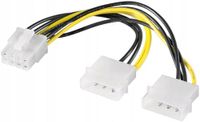 MicroConnect - Voeding - interne voeding, 4-polig (M) tot 8-polige PCIe Power (W)