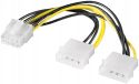 MicroConnect - Voeding - interne voeding, 4-polig (M) tot 8-polige PCIe Power (W)