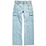 G-Star Judee Cargo Denim wmn Dames Jeans W29 X L34 Sun Faded Piscina Blue